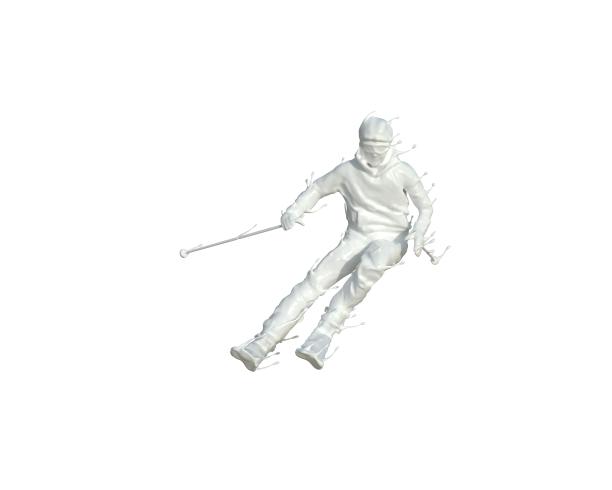 牛奶质感越野滑雪图片下载