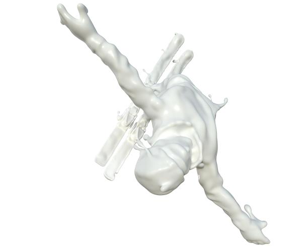 牛奶质感自由式滑雪图片下载