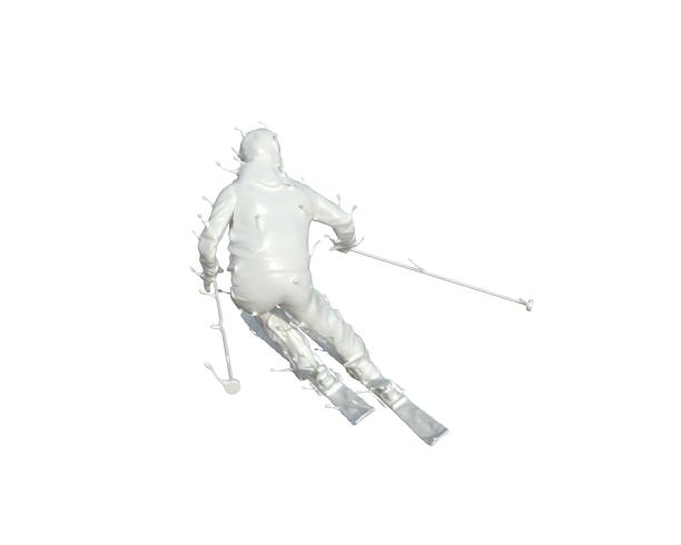 牛奶质感越野滑雪图片下载