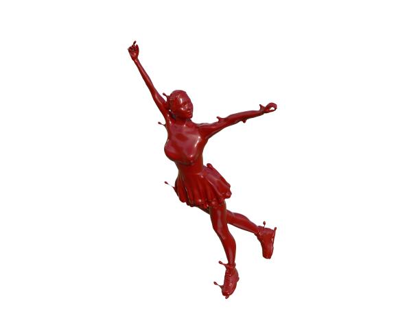 油漆质感花样滑冰图片下载