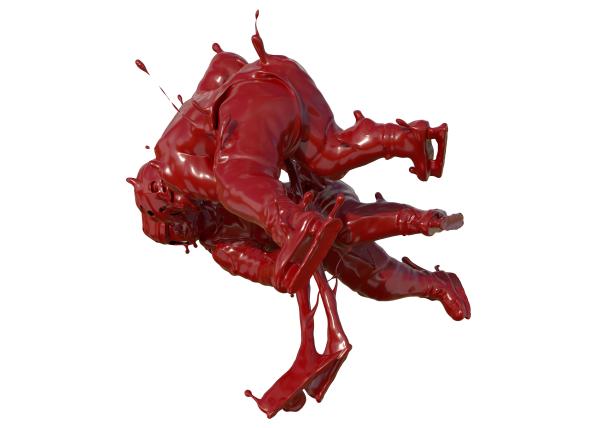 油漆质感冰球运动图片下载