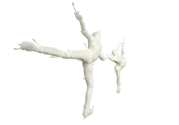 牛奶质感双人花样滑冰图片下载