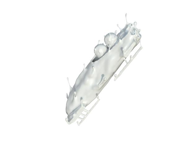 牛奶质感钢架雪车图片下载