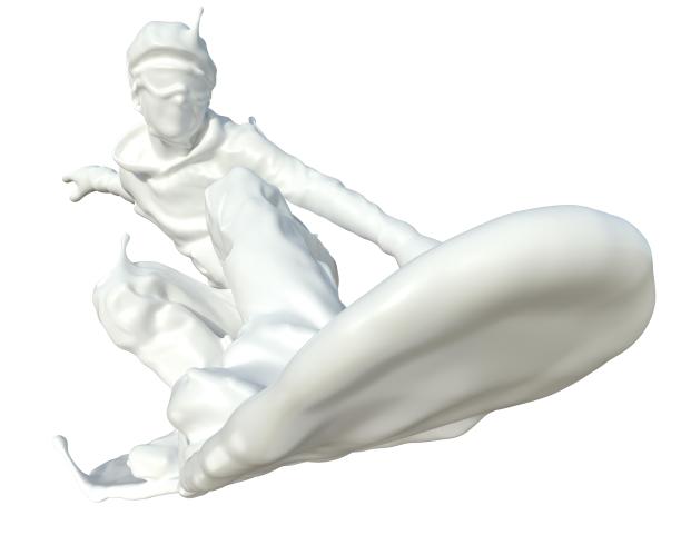 牛奶质感单板滑雪图片下载