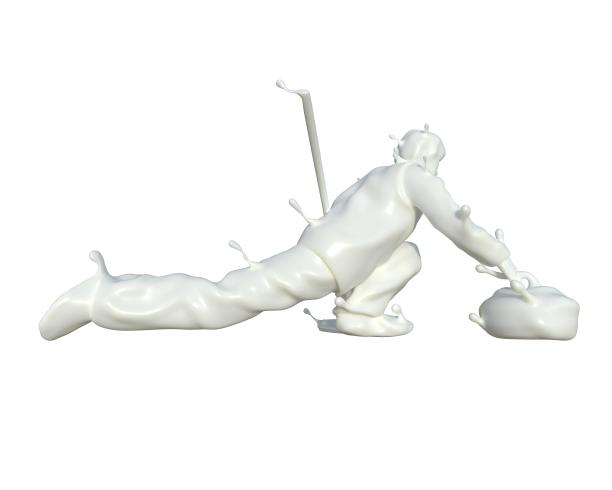 牛奶质感冰壶运动图片下载