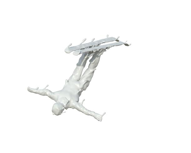 牛奶质感自由式滑雪图片下载