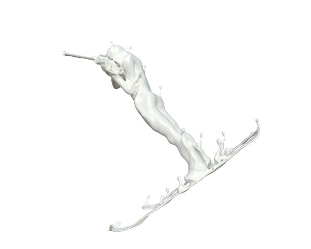 牛奶质感冬季两项图片下载