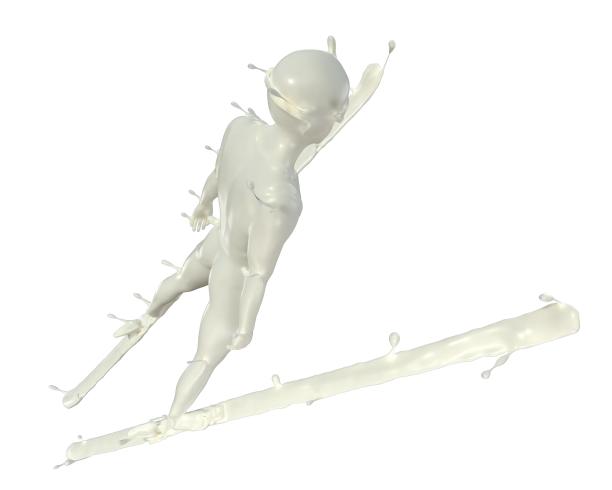 牛奶质感跳台滑雪图片下载