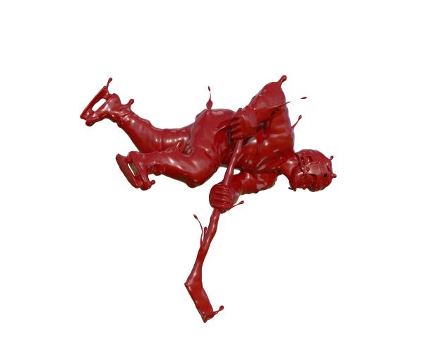 油漆质感冰球运动图片下载