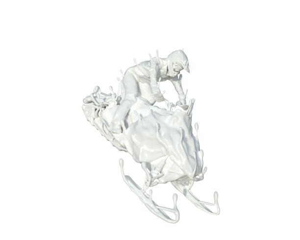 牛奶质感雪地摩托图片下载