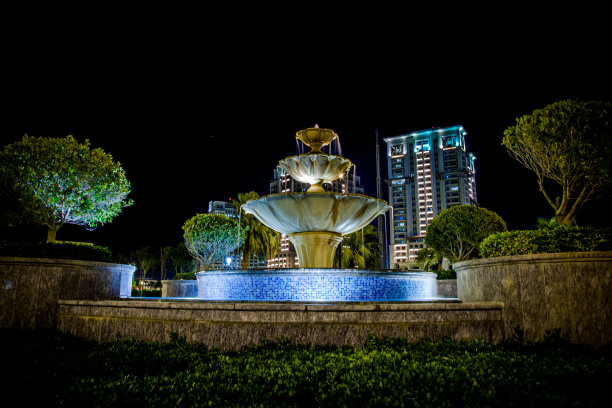 卡塔尔多哈珍珠夜景图片下载