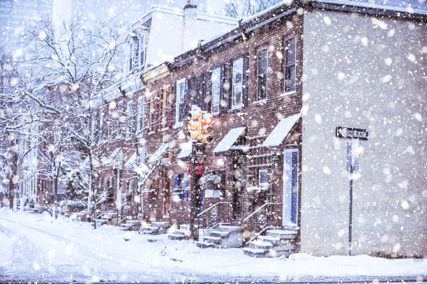 白雪皑皑的费城图片下载