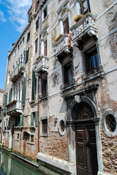 意大利威尼斯街头，数码照片图片为背景图片下载