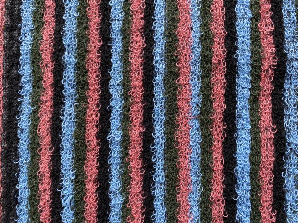 彩色席子的近景图片下载