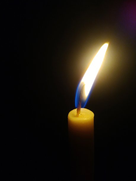 黑夜里温暖的烛光图片下载