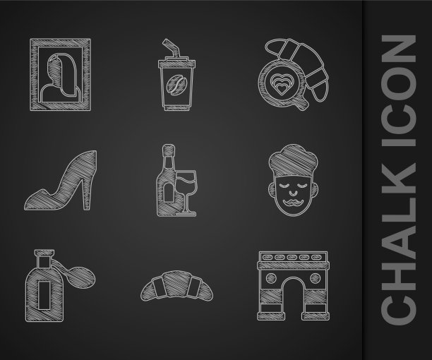 用玻璃羊角面包装饰酒瓶图片下载