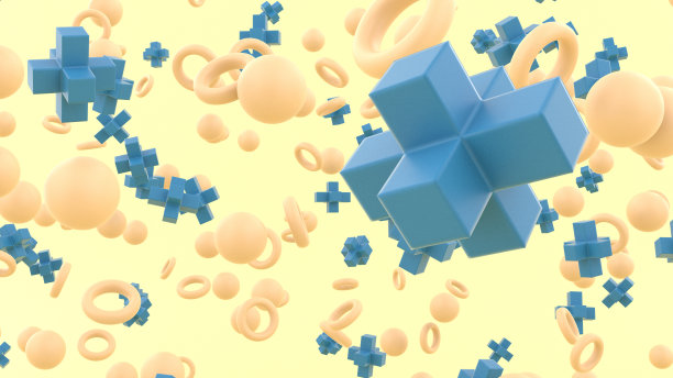 彩色几何形状的背景图片下载