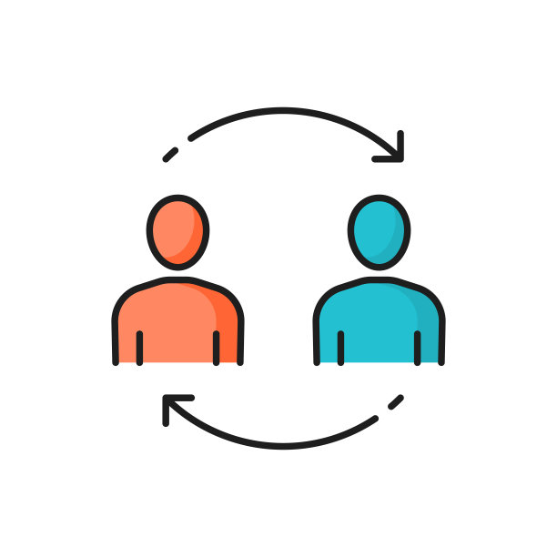 两名商务人士交流信息图片下载