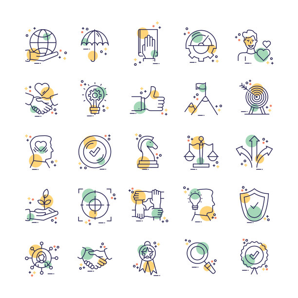 核心线图标集。图片下载