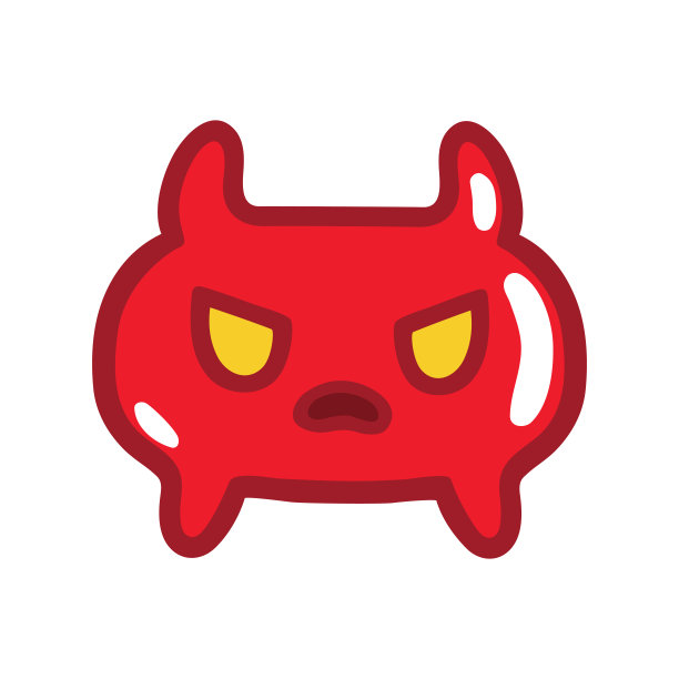 1311. i013.027.p.m002.c20。复古电子游戏怪兽图片下载