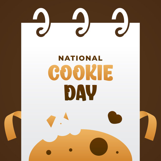 世界饼干日问候时刻的设计背景图片下载