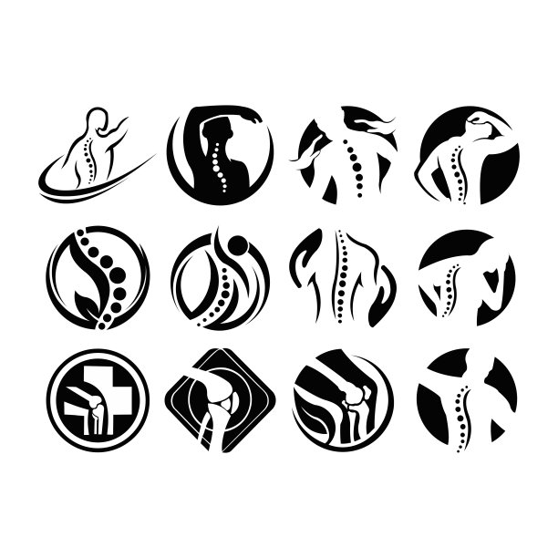 创造性的脊椎按摩疗法的概念图片下载