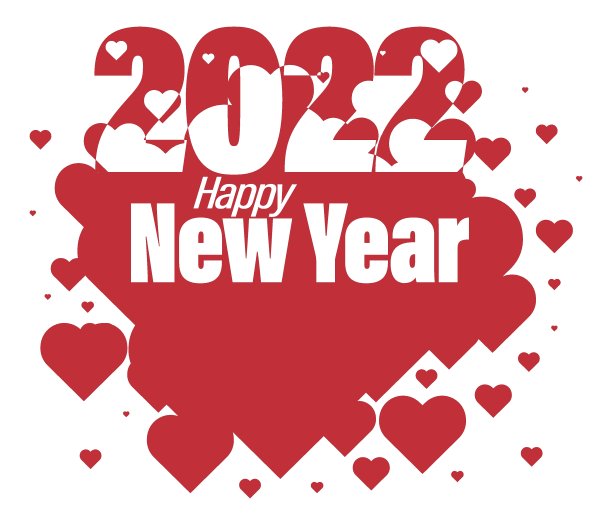 2022年文本设计。用于宣传册设计模板，卡片，横幅。矢量插图。新年快乐，节日快乐的概念。图片下载