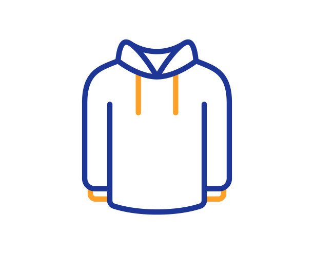 连帽衫线图标连帽衫穿标志图片下载