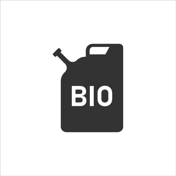 扁平风格的汽油罐图标，白色背景上孤立的汽油罐矢量图，燃料容器标志商业概念图片下载