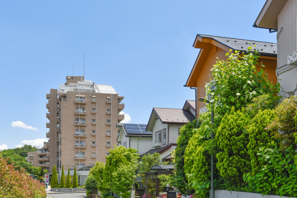 日本的居民区。图片下载