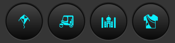 放风筝，出租车，嘟嘟车，泰姬陵和印度人图片下载