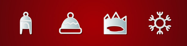 集冬季帽子豆帽加拿大湖和图片下载