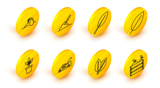 为水果和蔬菜设置线条木盒图片下载