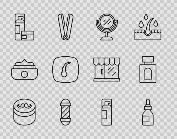 发胶或发蜡定型油瓶图片下载