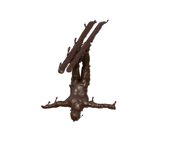 巧克力质感自由式滑雪图片下载