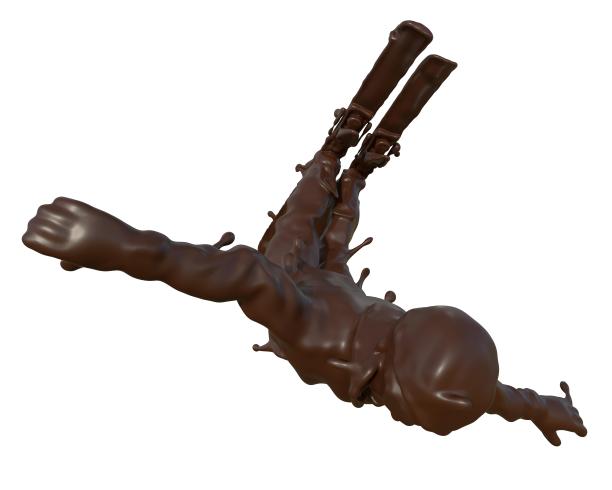 巧克力质感自由式滑雪图片下载