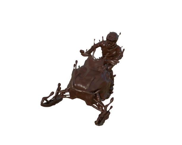 巧克力质感雪地摩托图片下载