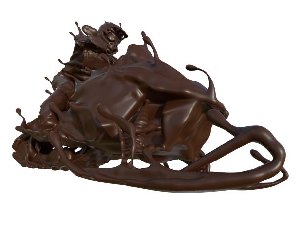 巧克力质感雪地摩托图片下载