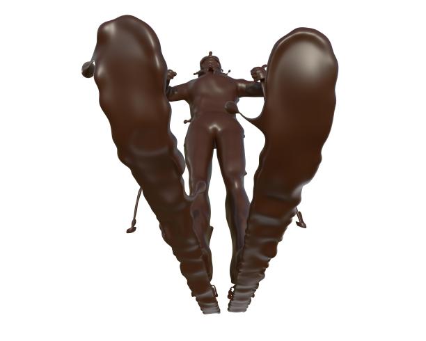 巧克力质感越野滑雪图片下载