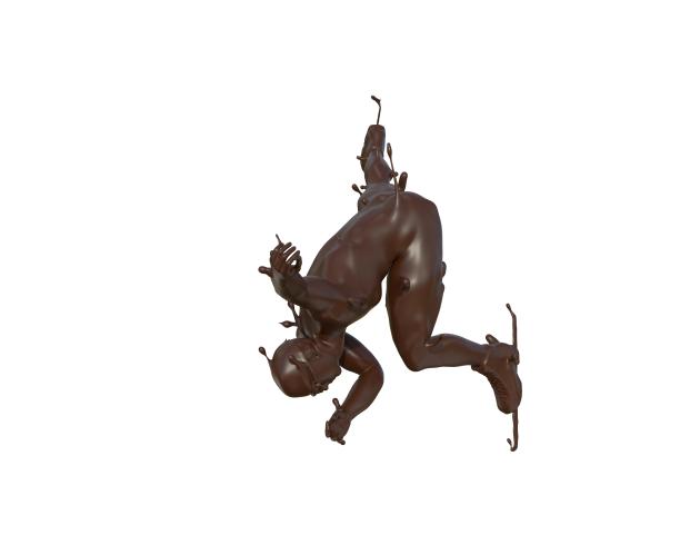 巧克力质感长道速滑图片下载