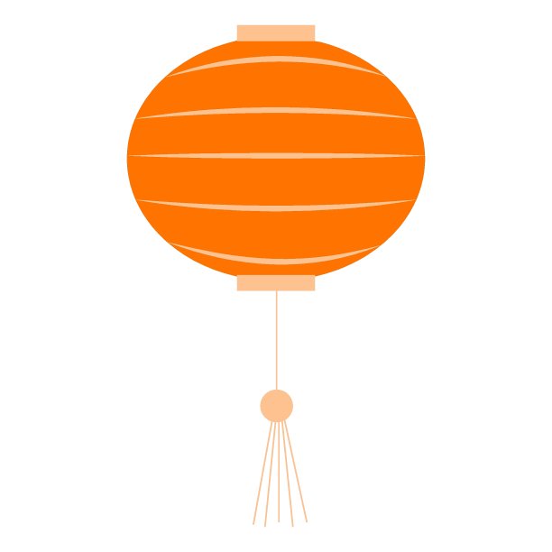中国纸灯笼，矢量插图元素图片下载