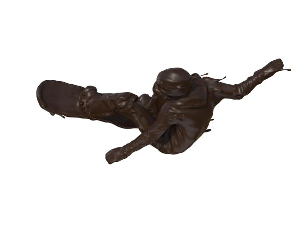 巧克力质感单板滑雪图片下载