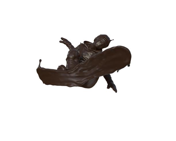 巧克力质感单板滑雪图片下载