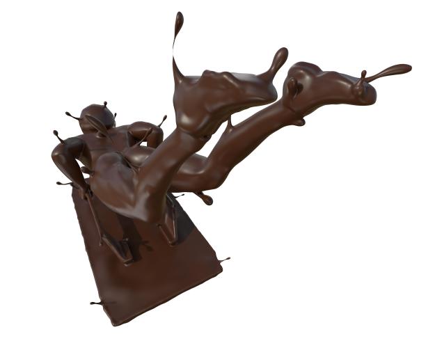 巧克力质感平底雪橇图片下载