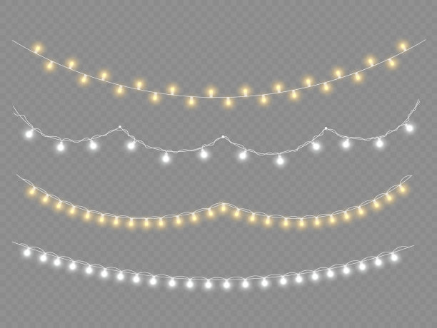 圣诞辉光花环，led霓虹灯。图片下载