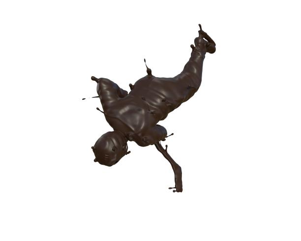 巧克力质感冰球运动图片下载