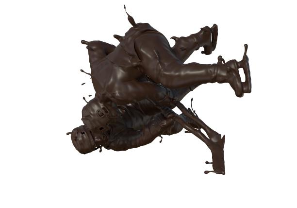 巧克力质感冰球运动图片下载