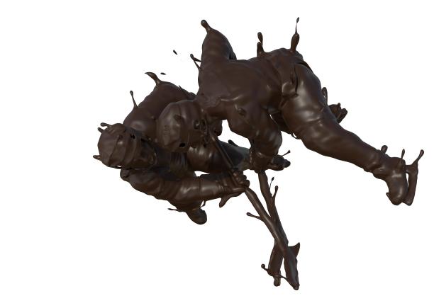 巧克力质感冰球运动图片下载