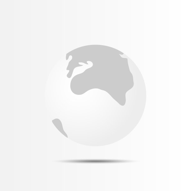 白色背景上的球形平面设计。图片下载