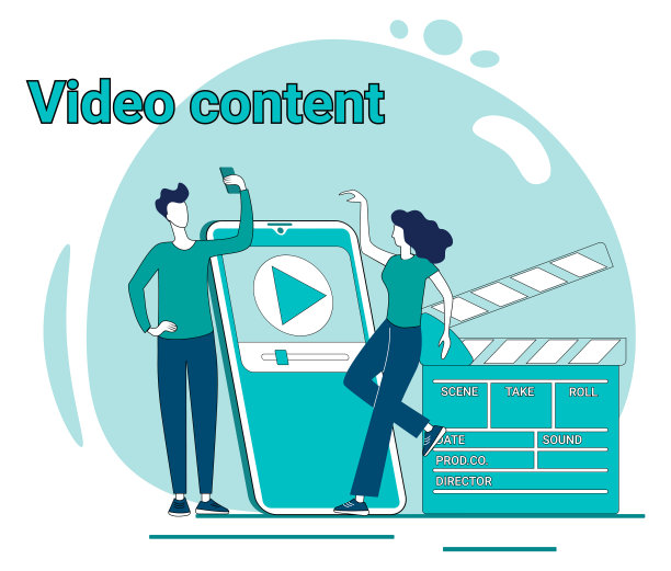 视频内容和移动应用程序图片下载